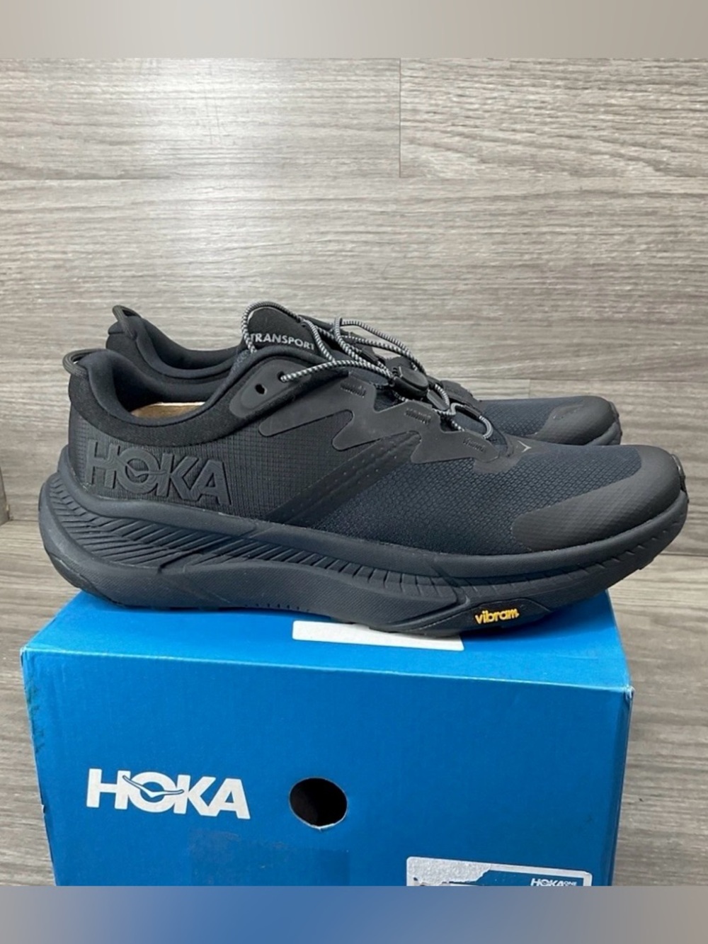 Hoka 🔥 Sneakers Black Gore Tex Cordura Transport 1123153 BBLC Men’s Size 11.5